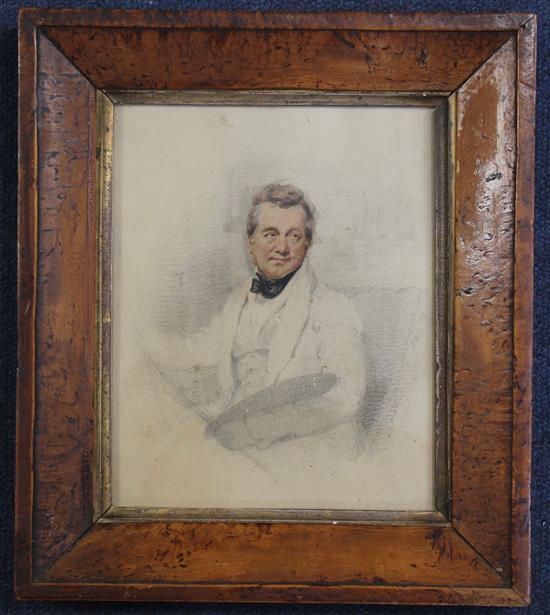 Horace Beevor Love (1800-1838) Self-portrait, 7.75 x 6in.